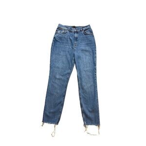 ASOS Design Raw Hem Mom Jean 30